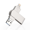Silver OTG USB Flash Drives Fast and Easy Data Transfer with Plug And Play Function