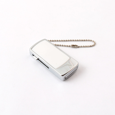 Shockproof Metal USB Flash Drive Silver And Customized Color Laser / Dome / Print Logo