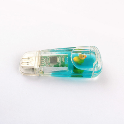 Plastic USB Stick Inside Put Liquid Usb Flash Drive Customized Boat Inside