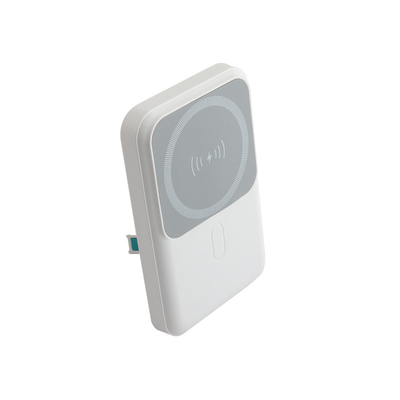 PC Portable Power Bank With Li Polymer Battery Small White Box Micro USB Type C Input Interface