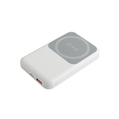 PC Portable Power Bank With Li Polymer Battery Small White Box Micro USB Type C Input Interface