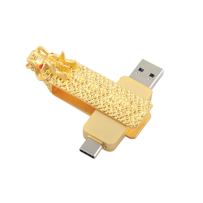 Dragon-Shaped Type C And Usb Flash Drive With Fast Reading And Writing 3.0 usb