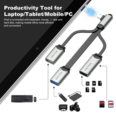 USB Hub Cable For Reading And Copy Also The Usb Adaptor Fast Transfer Data