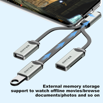 USB Hub Cable For Reading And Copy Also The Usb Adaptor Fast Transfer Data