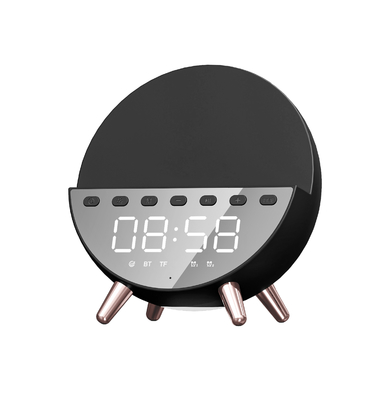 15W Fast Charging Wireless Charger with Bluetooth Speaker and Light 131*75*146MM Body Size