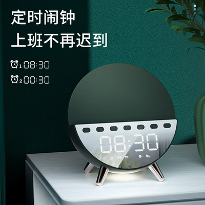 Clock Wireless Charger Mobile Phone Holder Fast Charger 15W with light