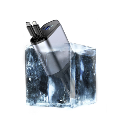 Super Fast Charging MAX 100W Type C Car Charger For 12-24v Rated Voltage Input