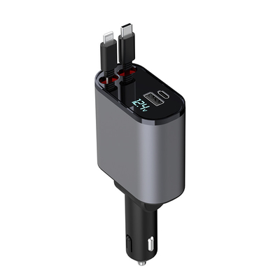 Convenient USB-C Output 5V/3A Car Charger with MAX 120W Rated Power