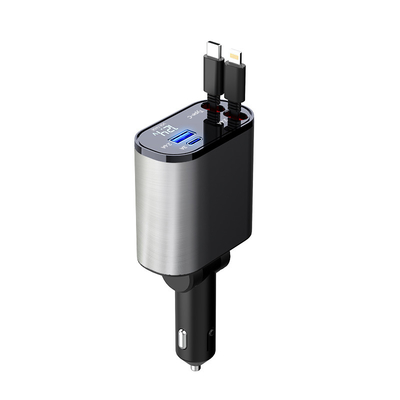 Convenient USB-C Output 5V/3A Car Charger with MAX 120W Rated Power