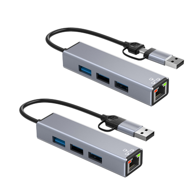 Compact USB C Hub Adapter Laptop Usb Port Expander Usbc Hub For Fast Data Transfer
