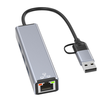 Compact USB C Hub Adapter Laptop Usb Port Expander Usbc Hub For Fast Data Transfer