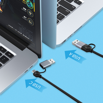 Compact USB C Hub Adapter Laptop Usb Port Expander Usbc Hub For Fast Data Transfer
