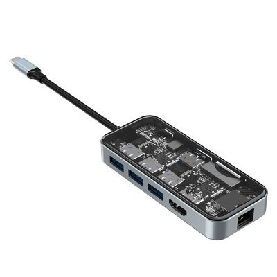 Customized Brand The Professional Aluminum Card Reader Hub For Enhanced Workflow