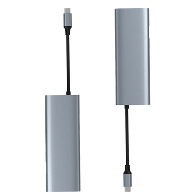 Speedy Aluminum Multi Port HDMI Hub And Usb For Enhanced Connectivity