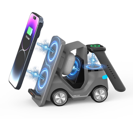 15w Wireless Charging Station Car Shape Night Light No Battery 150*146*75mm Type C Input