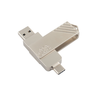Metal Type C Twist Shaped Fast Speed Usb Flash Drive 3.0 And USB 2.0 And Type C