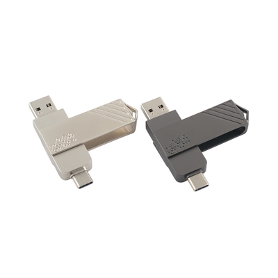 Metal Type C USB Flash Drives Twist Shaped Fast Speed Can Use By Phone Directly