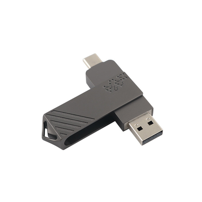 Metal Type C USB Flash Drives Twist Shaped Fast Speed Can Use By Phone Directly