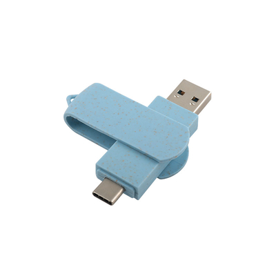 Recyclable Materials USB Flash Drive With Type C U Disk For Data Storage