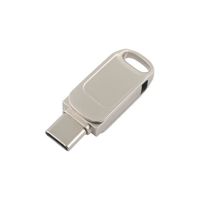 Good Laser Logo Silver Metal Body Type C Usb Flash Drive Support Usb 3.0 3.1 3.2