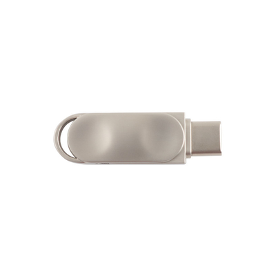 Waterproof Metal USB PD Flash Drive With Silver USB 2.0 USB 3.0 And Type C