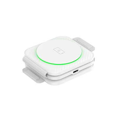 Foldable Three-In-One Magnetic Wireless Charger Abs Plastic for iPhone iWatch and More