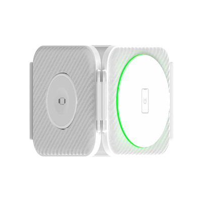 Foldable Three-In-One Magnetic Wireless Charger Abs Plastic for iPhone iWatch and More