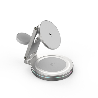 Multifunction Wireless Charger with Logo Print/Laser Support OEM Box Working Frequency 100-205KHZ