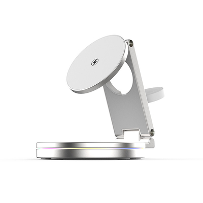 Multifunction Wireless Charger with Logo Print/Laser Support OEM Box Working Frequency 100-205KHZ