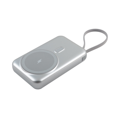 White Portable Power Bank with Accessory Cable Manual Box and 38.3 Passed
