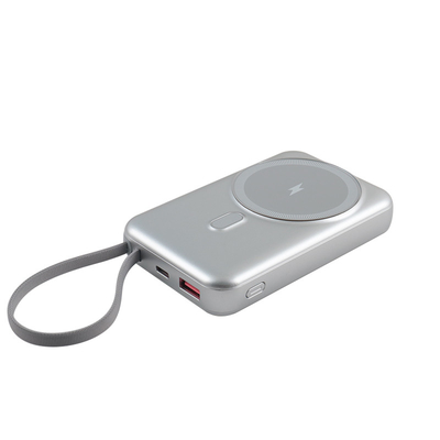 White Portable Power Bank with Accessory Cable Manual Box and 38.3 Passed