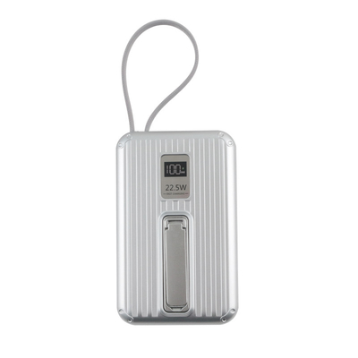 White Portable Power Bank with Accessory Cable Manual Box and 38.3 Passed