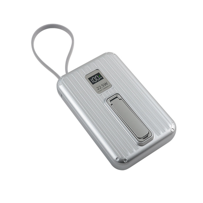 White Portable Power Bank with Accessory Cable Manual Box and 38.3 Passed