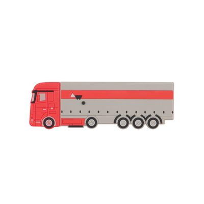 PVC Or Silicone Custom USB Flash Drives Bus Shape With Data Preload