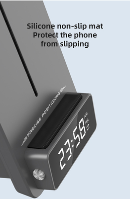 Working Frequency 100-205KHZ Multifunction Wireless Charger with Phone Stand High Charging Efficiency