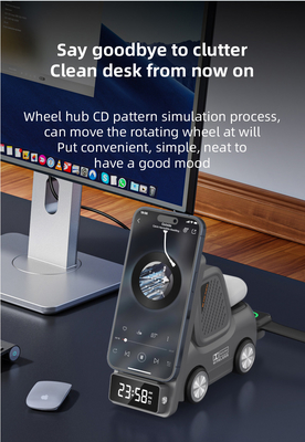 15W Fast Charge Wireless Charging Pad with ABS Inside and LED Light for Phone in Body Color White / Gray / Orange / Yellow