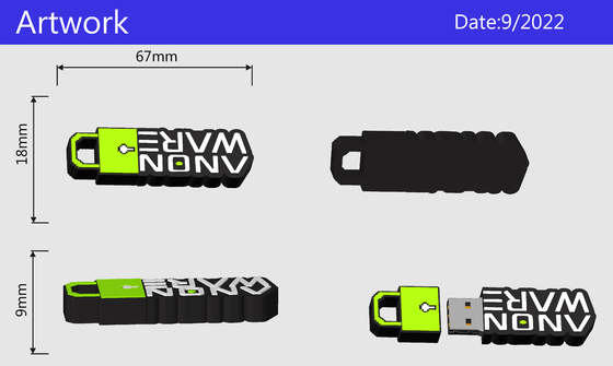 Customized Shapes USB Flash Memory PVC or Silicone Production Made Easy with Open Mold