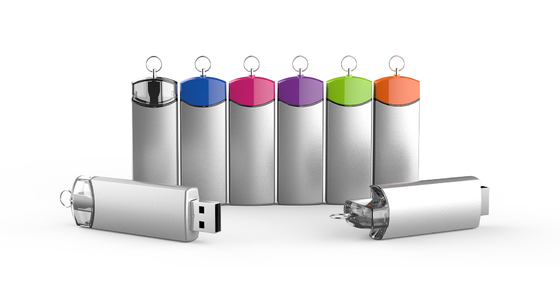 Customizable 8-15MB/s Write Metal USB Flash Drive with Speed Dome Logo