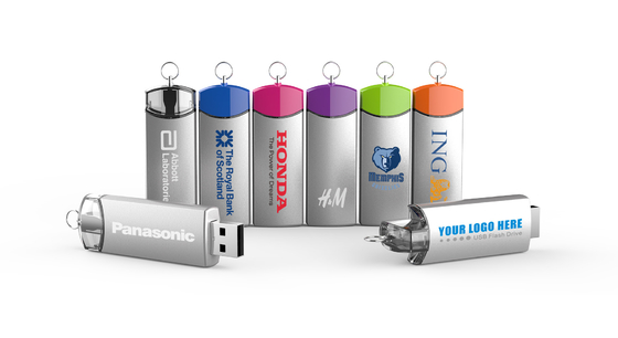 Customizable 8-15MB/s Write Metal USB Flash Drive with Speed Dome Logo