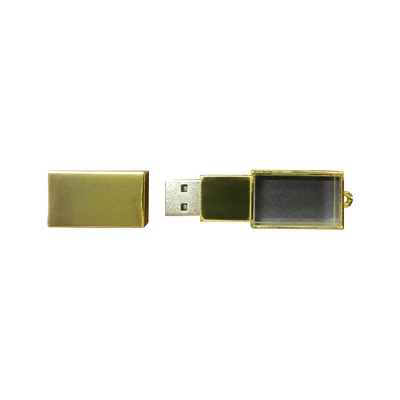 Stylish Crystal LED Light USB with Metal Body and USB 2.0 8-15MB/S Reading Speed