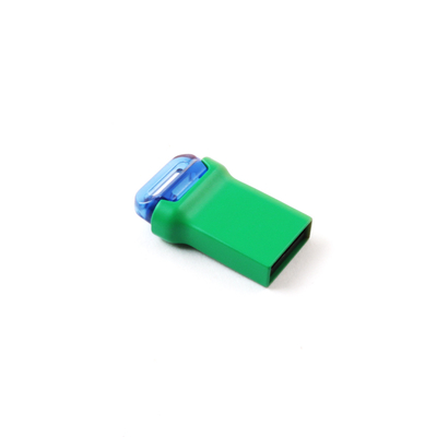 Green Color Mini Usb 3.0 Metal Usb Flash Drive Rectangular With A-Class Flash Chip