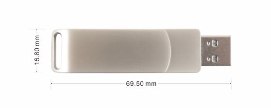 Silver Matt Usb 3.0 With Type C Both Port Usb Flash Drive Phone And Computer Can Compatibility 256GB 512GB 1TB