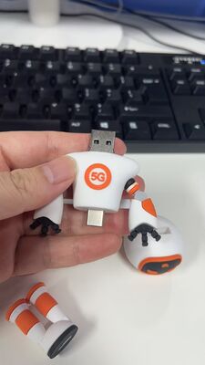 Cute Shaped  Cartoon Character PVC Usb Flash Drive USB 2.0 And 3.0