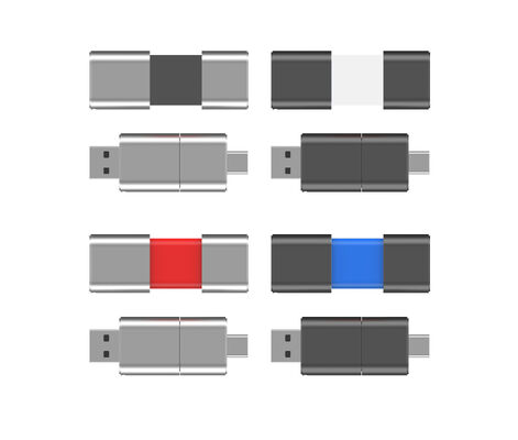 Fast Speed Type C With Usb 3.0 And USB 2.0 Flash Drive Slide Shape Match CE,FCC,ROHS