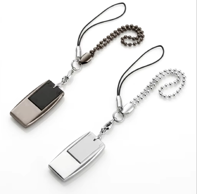 Mini Usb Flash Drive With Key Chain Can Laser Logo And Print Logo By Customized Made Usb Body Can Do Silver And Gray Color