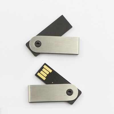 USB 2.0 And USB 3.0 Metal USB Flash Drive Mini Style Pattern Battery Lightweight Durable Portable Storage Rotatable Usb Flash Drive