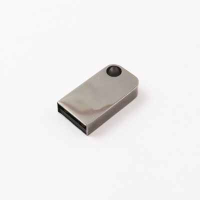 Mini Usb Flash Drive With Hole Can Put Key Chain Metal Usb Flash Drive Can Customized Laser Logo