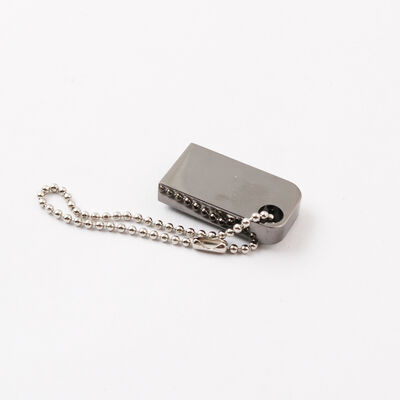 Mini Usb Flash Drive With Hole Can Put Key Chain Metal Usb Flash Drive Can Customized Laser Logo