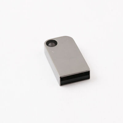 Mini Usb Flash Drive With Hole Can Put Key Chain Metal Usb Flash Drive Can Customized Laser Logo