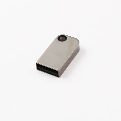 Mini Usb Flash Drive With Hole Can Put Key Chain Metal Usb Flash Drive Can Customized Laser Logo
